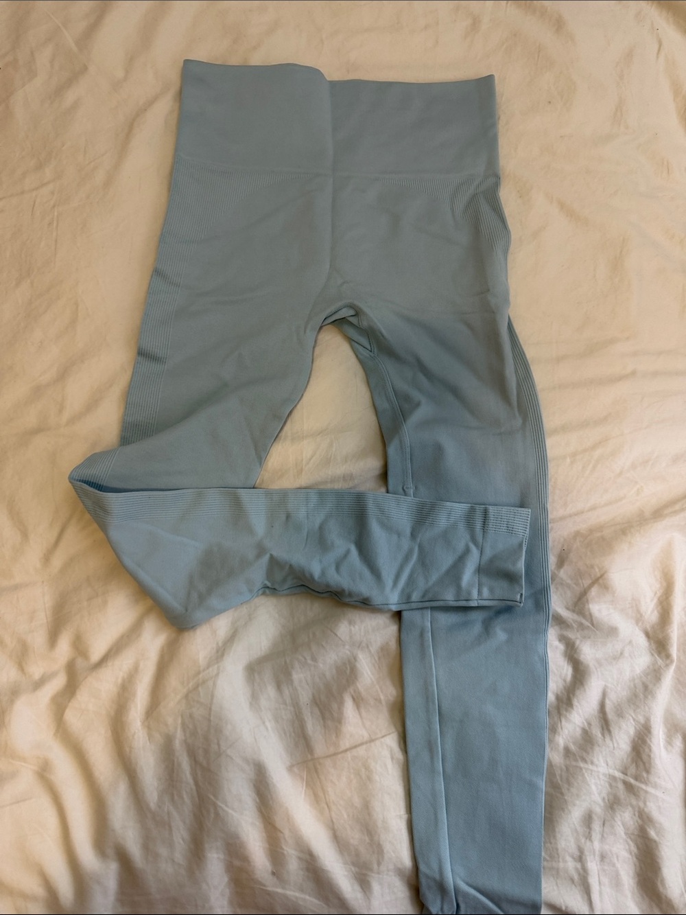 SET Active Seamless High-Waist Leggings - Light Blue